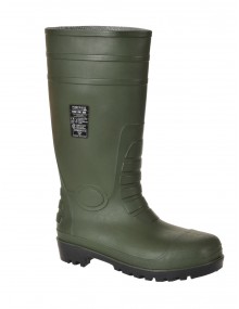 Portwest FW95 Safety Wellington - Green Footwear
